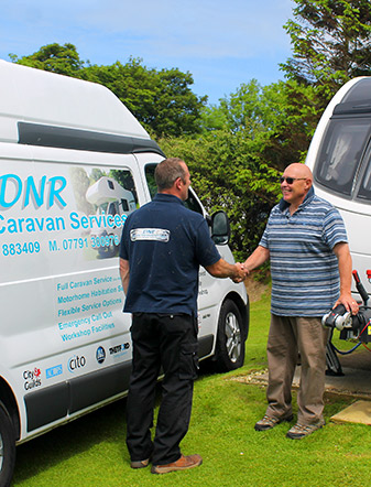 Mobile caravan servicing Devon